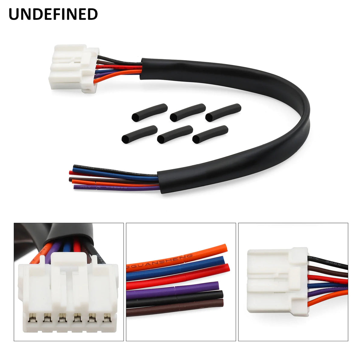 Connecteur de faisceau électrique 6 broches (Amp/Tyco, mâle/femelle) pour Harley-Davidson Sportster 883, Dyna, Softail, Touring, Road King, Street Glide (1999-2013)