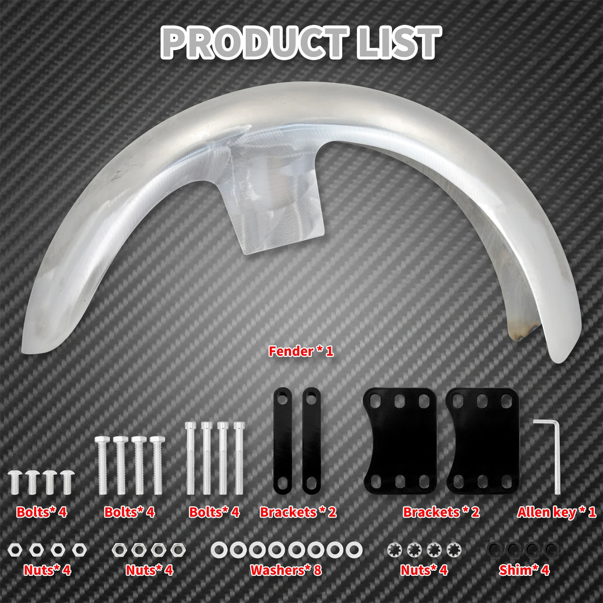 Garde-boue avant 19'' brut à peindre pour Harley-Davidson Touring, CVO Road/Electra Glide, baggers custom – photo 6/6