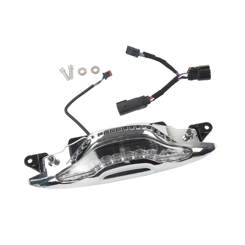 Feux de Carénage LED GOAT-E Chrome ou Noir, Ambre/Blanc pour Harley Road Glide – photo 5/8