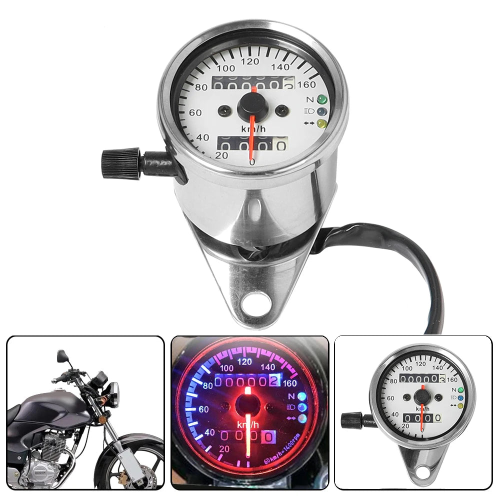 Double compteur LED rétroéclairé pour Harley Touring, Sportster XL 1200/883