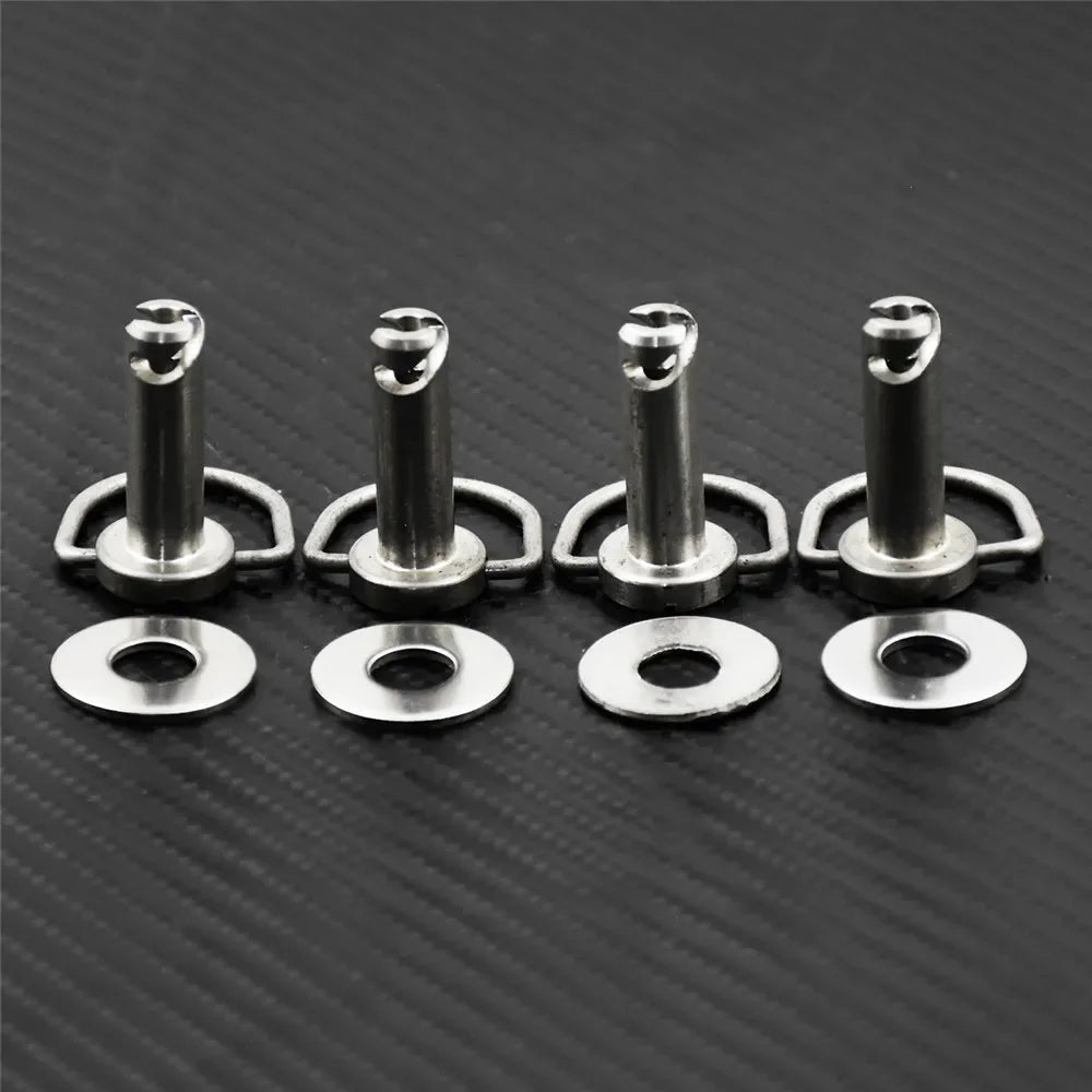 Kit de Fixations Chromées pour Sacoches Rigides Harley (4 pièces) - vue 3
