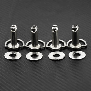 Kit de Fixations Chromées pour Sacoches Rigides Harley (4 pièces) - vue 3