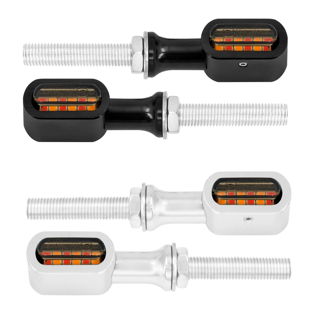 Feu arrière LED universel homologué E, stop et clignotant, pour motos Harley et customs - vue 3