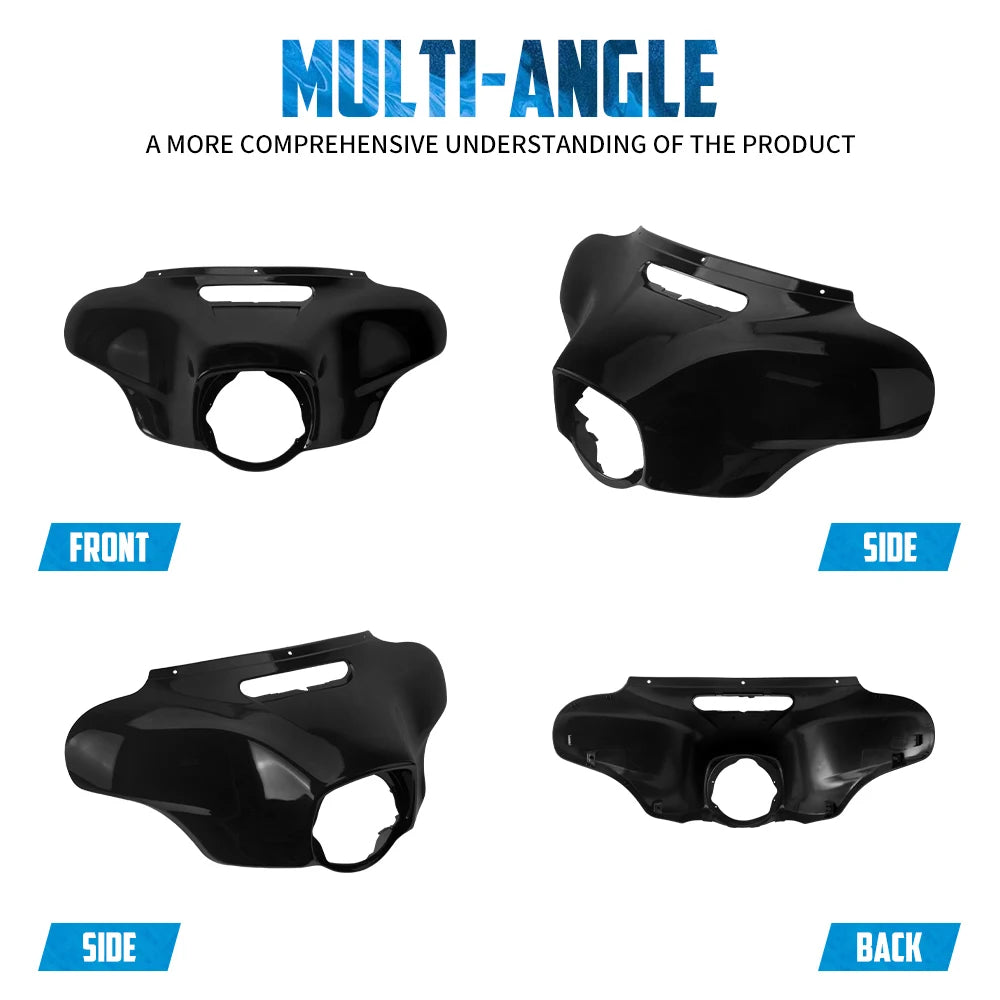 Kit carénage avant de phare batwing pour moto Harley Touring - vue 3