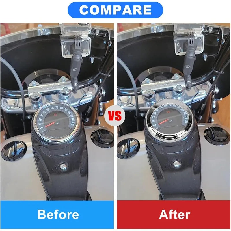 Visière de compteur 5 pouces pour Harley Road King Softail - vue 3
