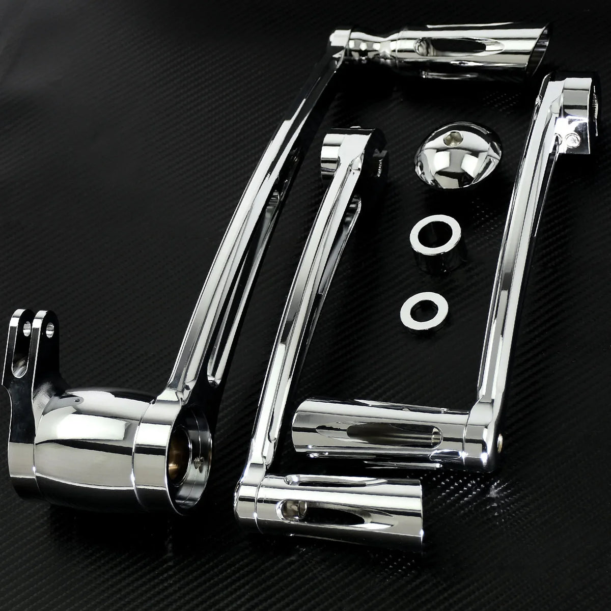 Kit de commandes au pied talon-pointe avec pontet de sélecteur et levier de frein pour Harley-Davidson Touring (Electra Glide, Street Glide, Road King) – photo 4/20
