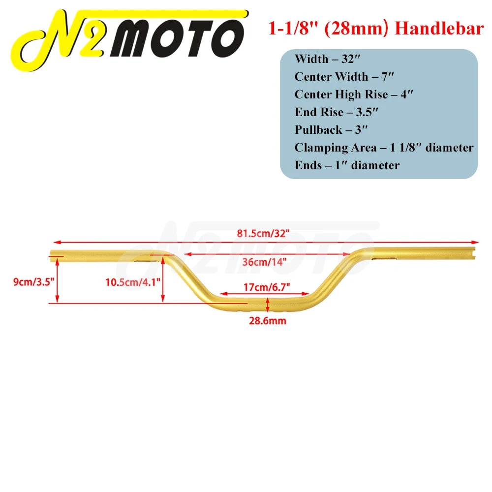 Guidon moto noir style club pour Harley-Davidson - vue 12