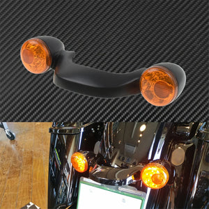 Clignotant LED arrière format bullet noir et fumé pour Harley Touring - vue 3
