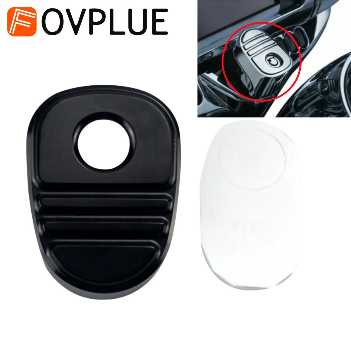 Cache de contacteur Tri-Line pour Harley Touring - vue 1