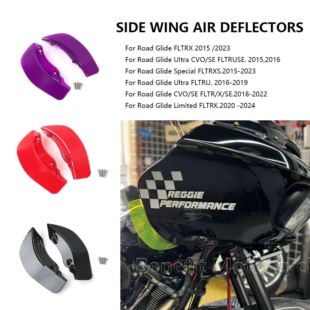 Déflecteur d'air de phare style ST, plusieurs coloris - Harley-Davidson Road Glide 2015-2023 – photo 1/14
