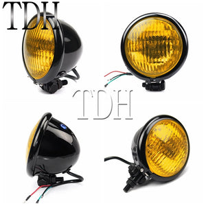 Phare rétro 4,5 pouces pour Harley chopper bobber - vue 3