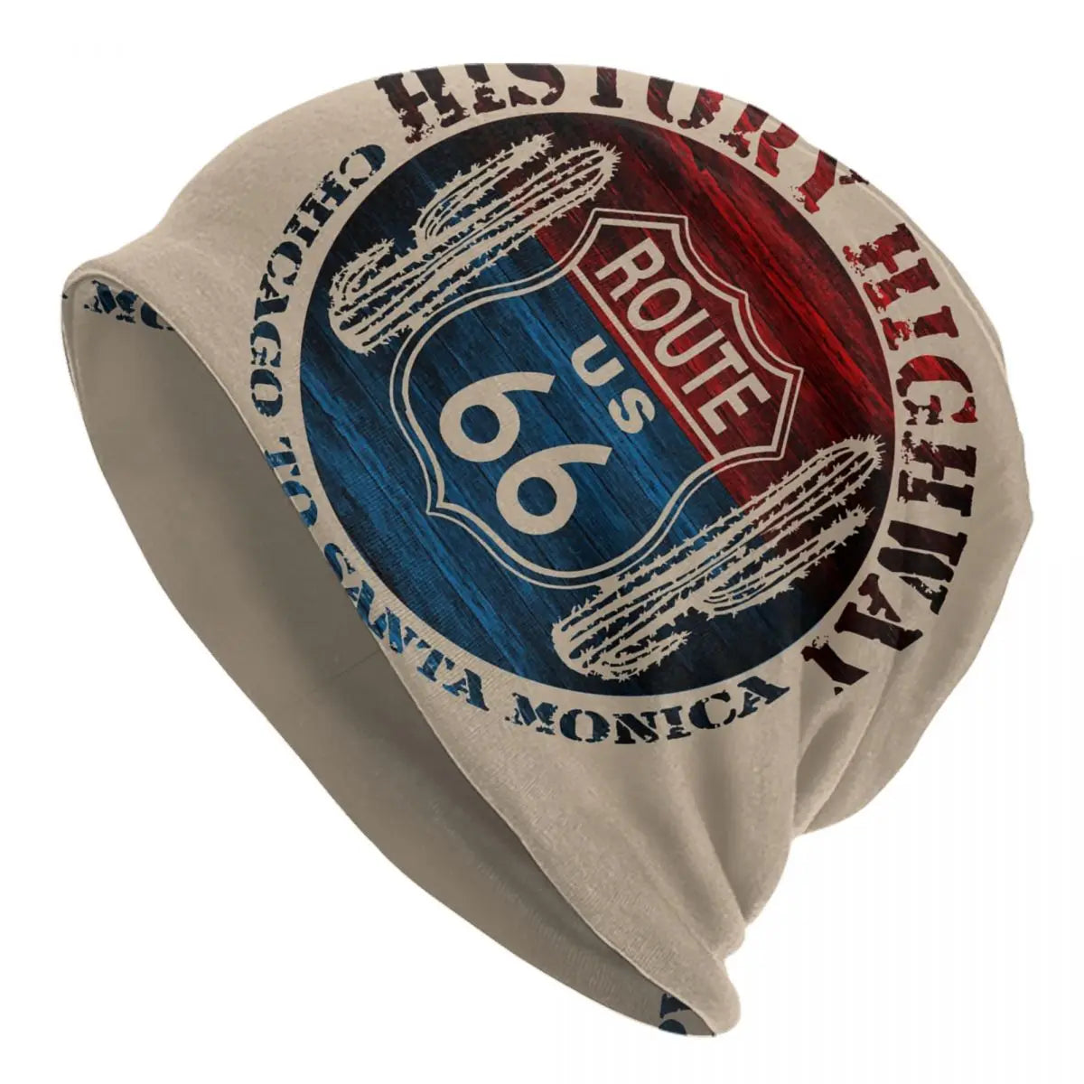 Bonnet tricoté biker Route 66 pour l'hiver - vue 13