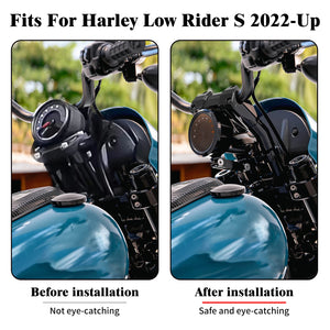 Rehausseurs kickback 10 po avec support compteur pour Harley Low Rider S - vue 4