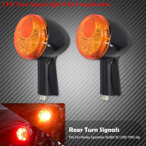 Clignotants arrière LED avec feu stop et veilleuse pour Harley-Davidson Sportster XL 883, 1200, Iron, Roadster, Super Low 1992-2022 – photo 10/12