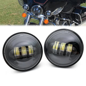 Feux additionnels LED 4,5 pouces pour Harley Touring - vue 3