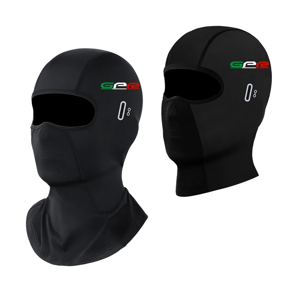 Cagoule moto noire portée sous le casque - vue 3