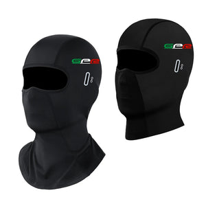 Cagoule moto noire portée sous le casque - vue 3