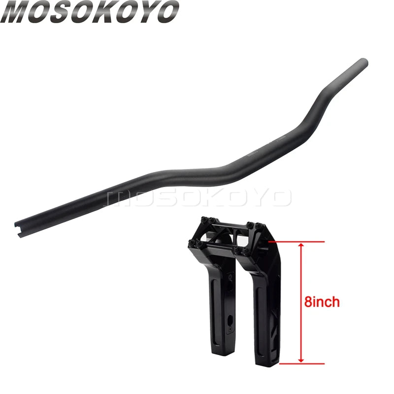 Risers pullback et guidon pour Harley Dyna Sportster Softail - vue 7