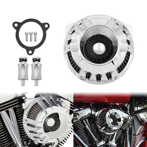 Filtre à air CNC chromé à cornet apparent pour moto Harley-Davidson - vue 23