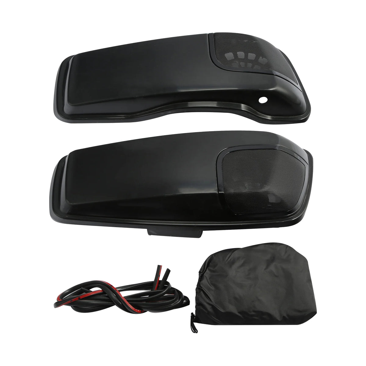 Couvercles de sacoches cavalières avec découpes haut-parleurs 5x7 pouces pour Harley Touring 2014-2024 - vue 6