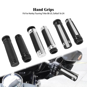 Poignées de guidon électroniques chromées en aluminium pour moto Harley-Davidson - vue 1