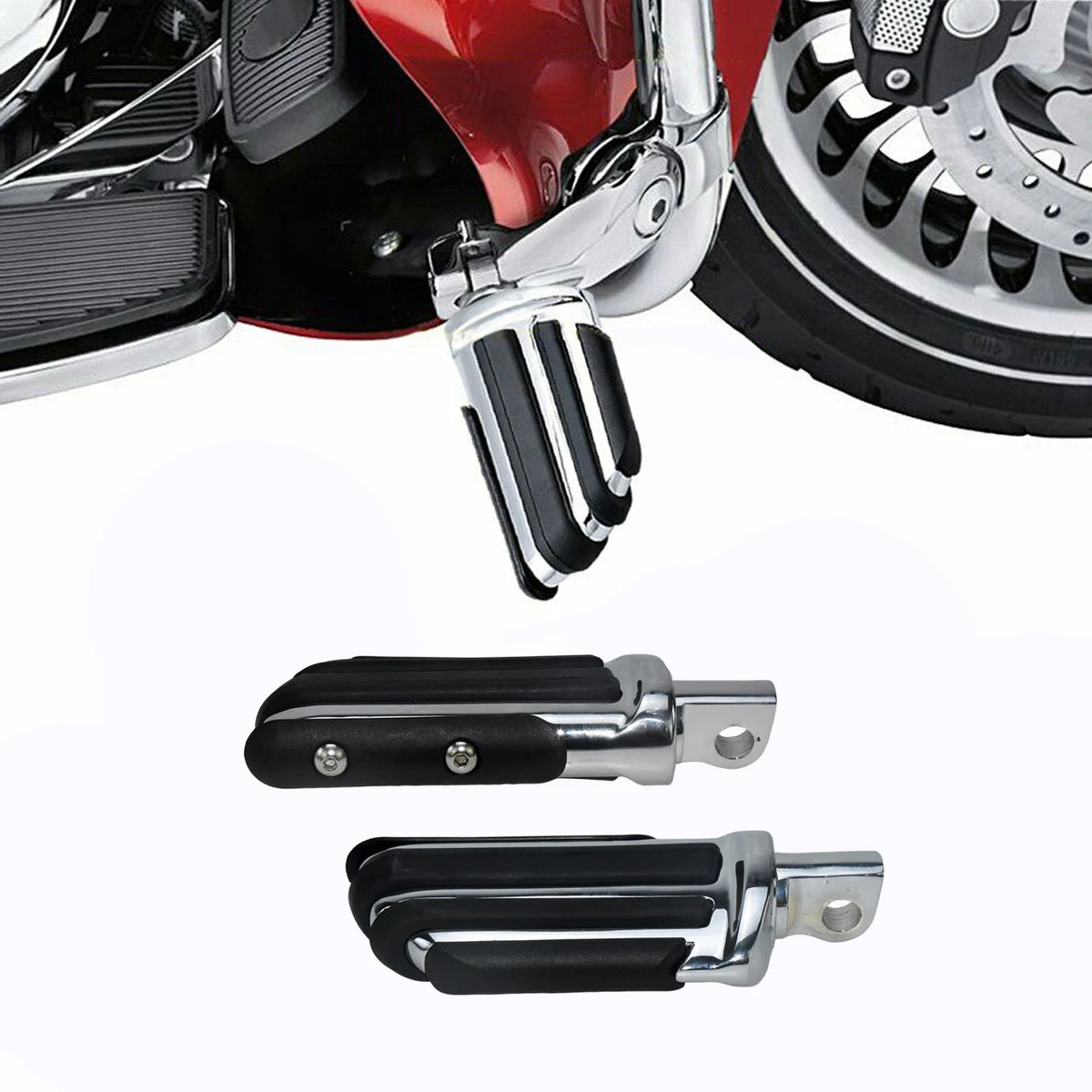 Repose-Pieds Highway 10mm Universels - Harley-Davidson Touring, Sportster, Dyna et Softail – photo 7/8