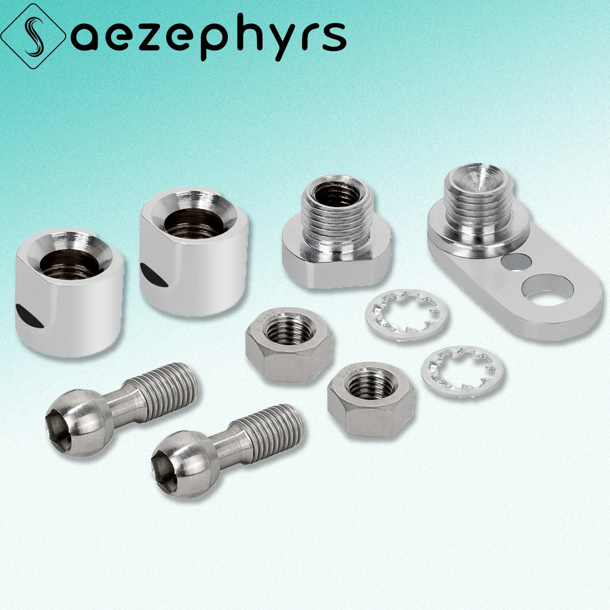 Kit de supports pivotants de déport de clignotants avant - Harley Softail, Sportster, Dyna – photo 1/7