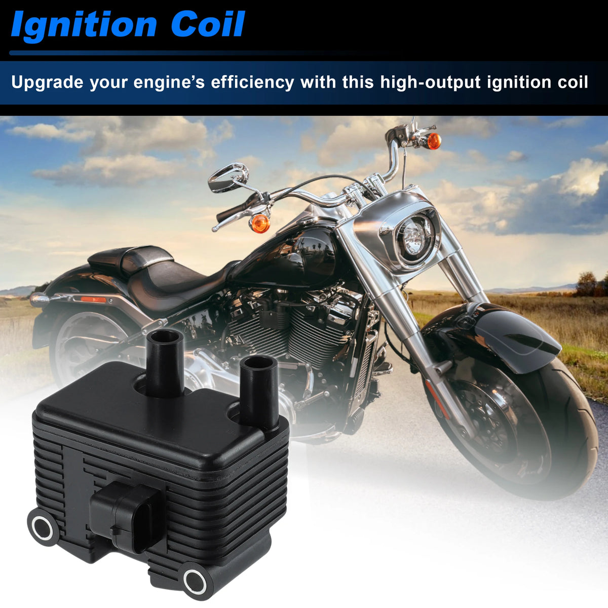 Bobine d'allumage 31655-99 pour Harley Touring Softail Dyna - vue 1