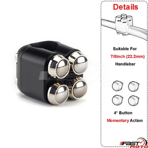 Commodo à boutons poussoirs pour guidon Harley - vue 15