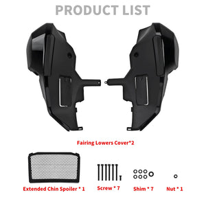 Kit carénages inférieurs noir brillant pour Harley-Davidson Touring CVO - vue 6
