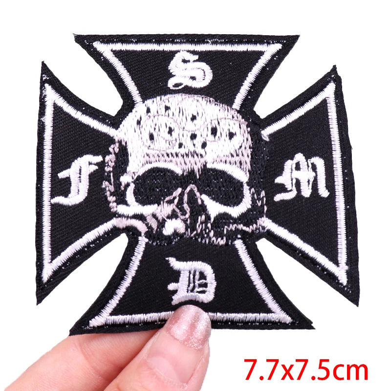 Écusson brodé style biker moto hippie punk - vue 19