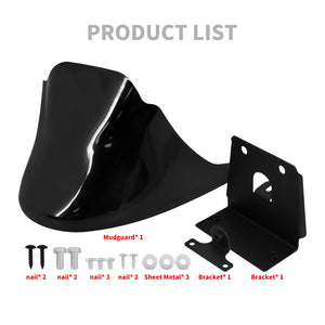 Spoiler avant noir brillant / bavette menton pour Harley Sportster XL - vue 5