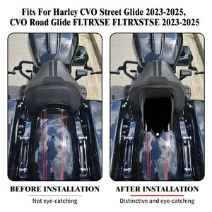 Coque de selle passager noire pour Harley-Davidson Touring - vue 2