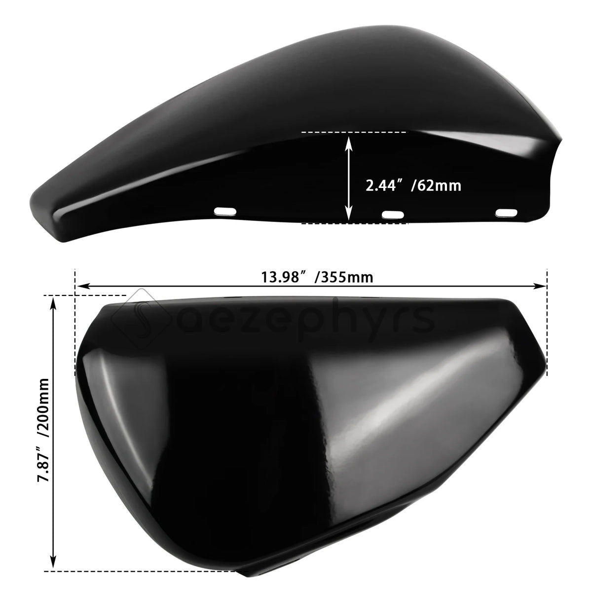 Cache Latéral de Batterie (Gauche ou Droite) Acier - Harley-Davidson Sportster 883/1200 2004-2013 – photo 4/8