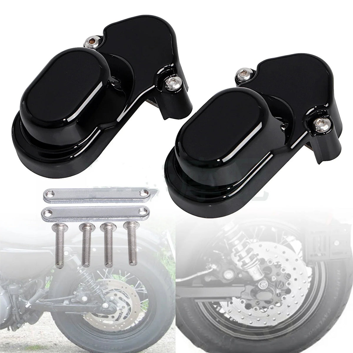 Caches d'axe arrière pour Harley Sportster - vue 2