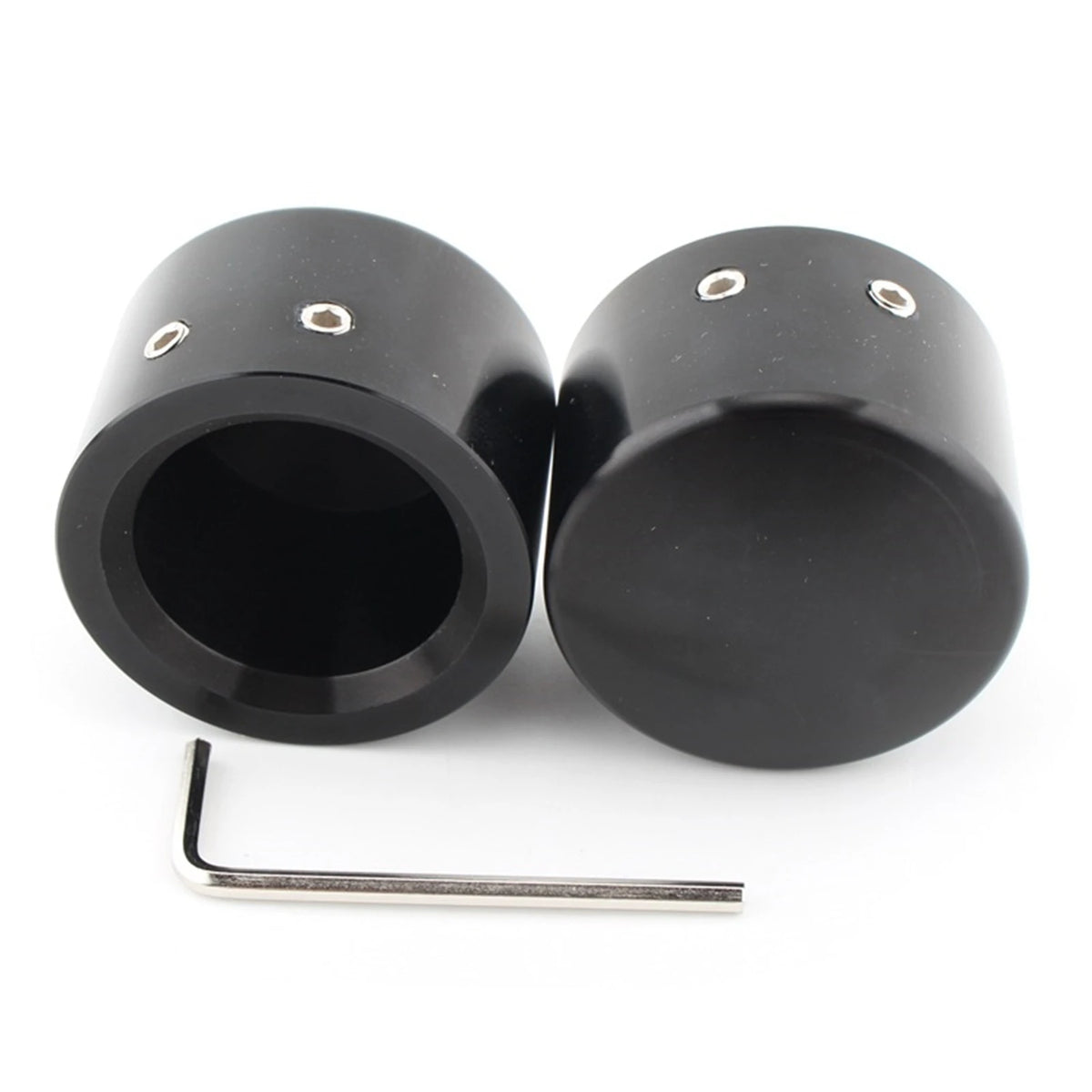 Caches d'écrou d'axe avant 43 mm pour Harley Sportster Dyna Softail - vue 6