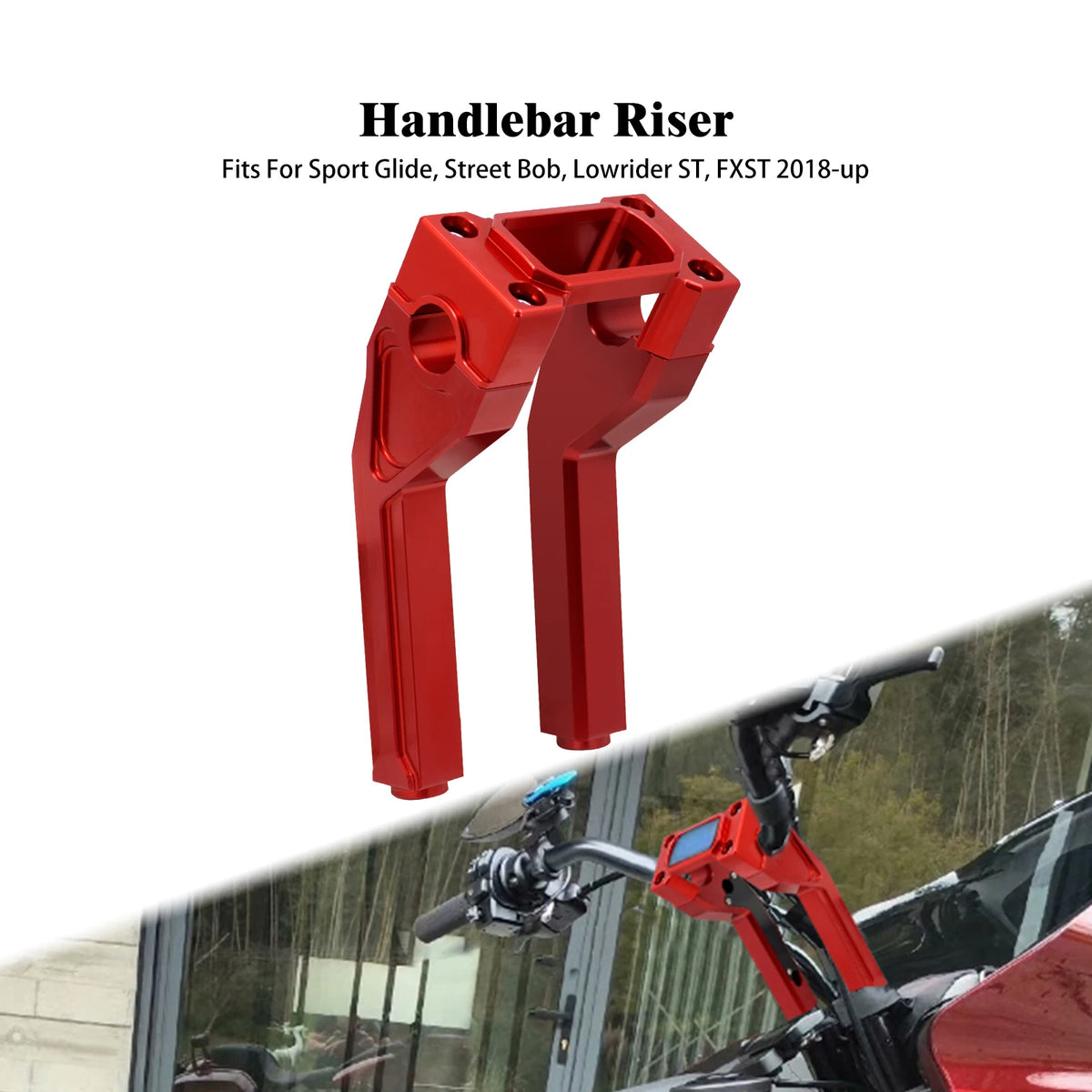 Rehausseurs de guidon 6"/8"/10" avec collier - Harley-Davidson Softail 2018 et plus – photo 9/17