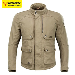 Blouson moto homme noir avec protections - vue 8