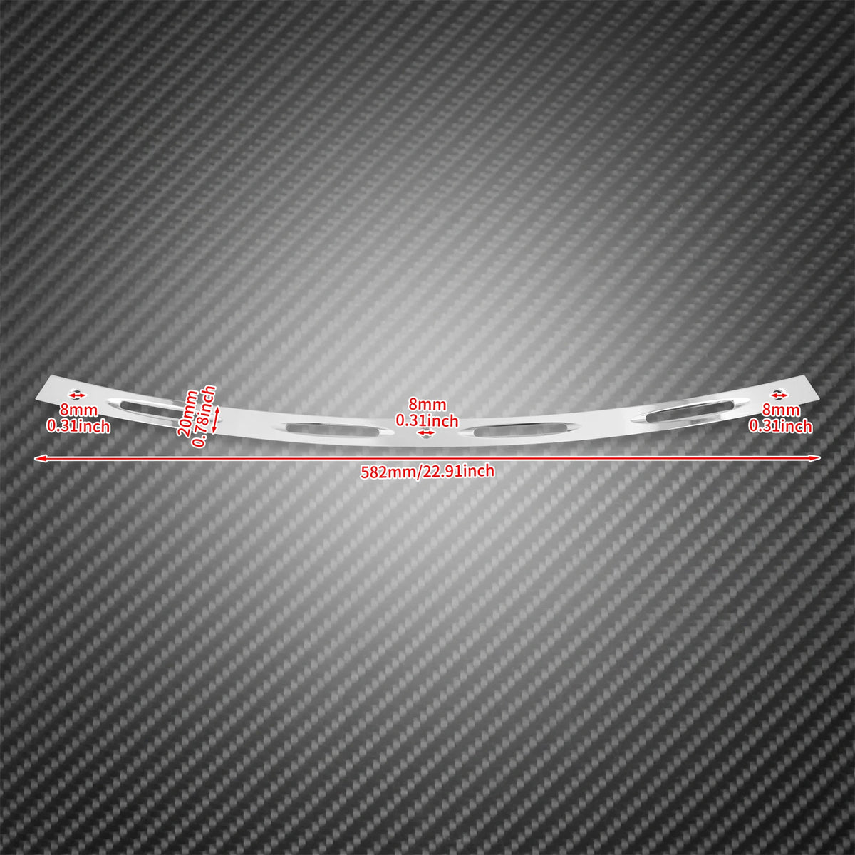 Baguette de Pare-brise Chromée - Harley-Davidson Touring Electra Glide, Street Glide, Trike FLHTC 1996-2013 – photo 6/6