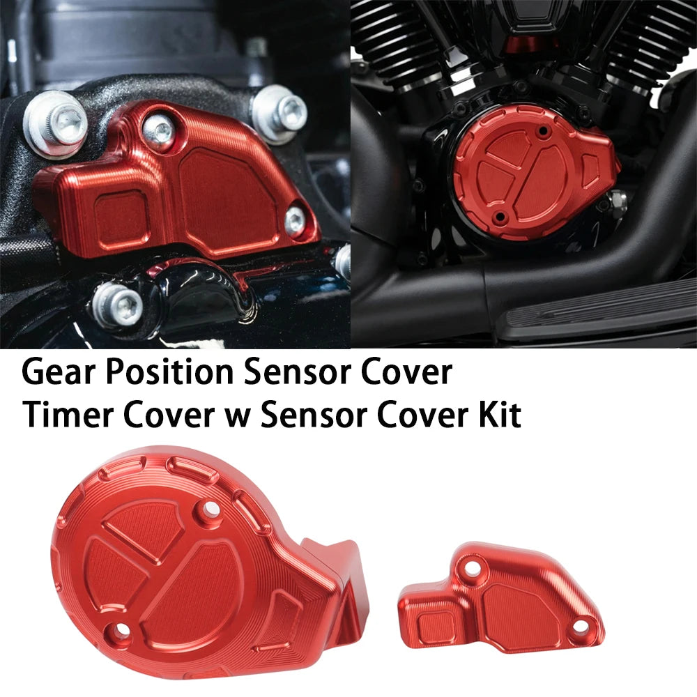 Cache de Capteur de Position de Boîte (Timer Cover) CNC pour Harley Touring 117/121 CVO, Softail 2025+ – photo 1/9