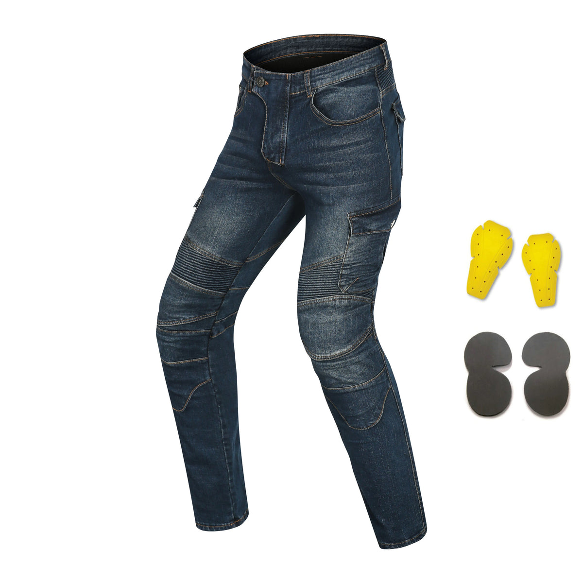 Pantalon moto homme anti-chute façon jean - vue 27