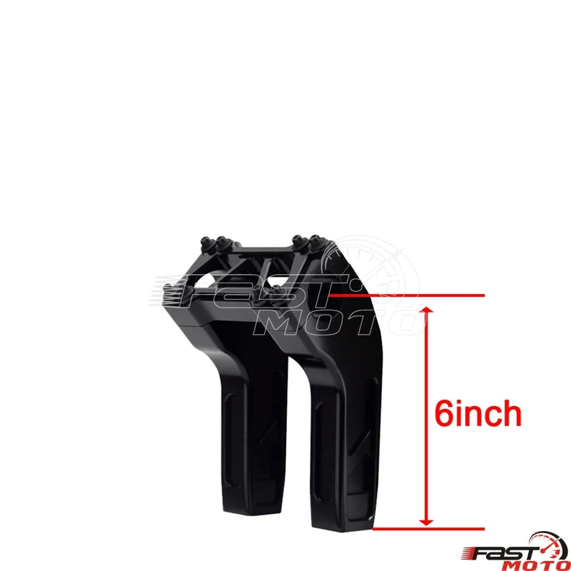 Risers de guidon T-Bar noirs pour moto Harley-Davidson Dyna - vue 27