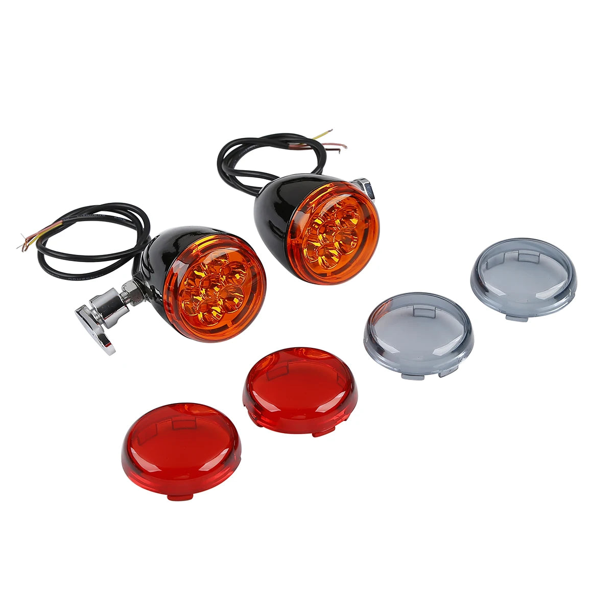 Clignotants LED bullet pour Harley Sportster Dyna Softail - vue 3