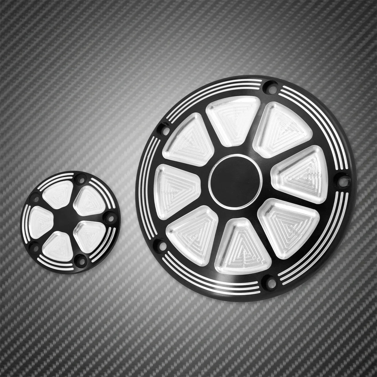 Cache derby et cache timer 5 trous pour Harley Dyna Softail Touring - vue 2
