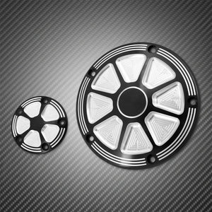 Cache derby et cache timer 5 trous pour Harley Dyna Softail Touring - vue 2