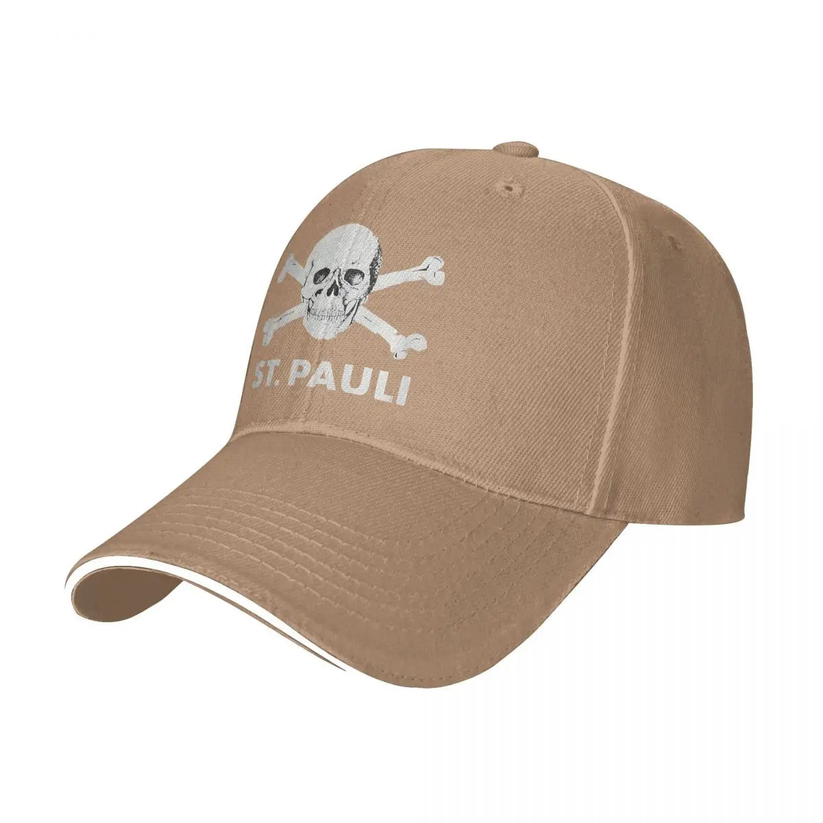 Casquette baseball noire motif tête de mort - vue de face - vue 9
