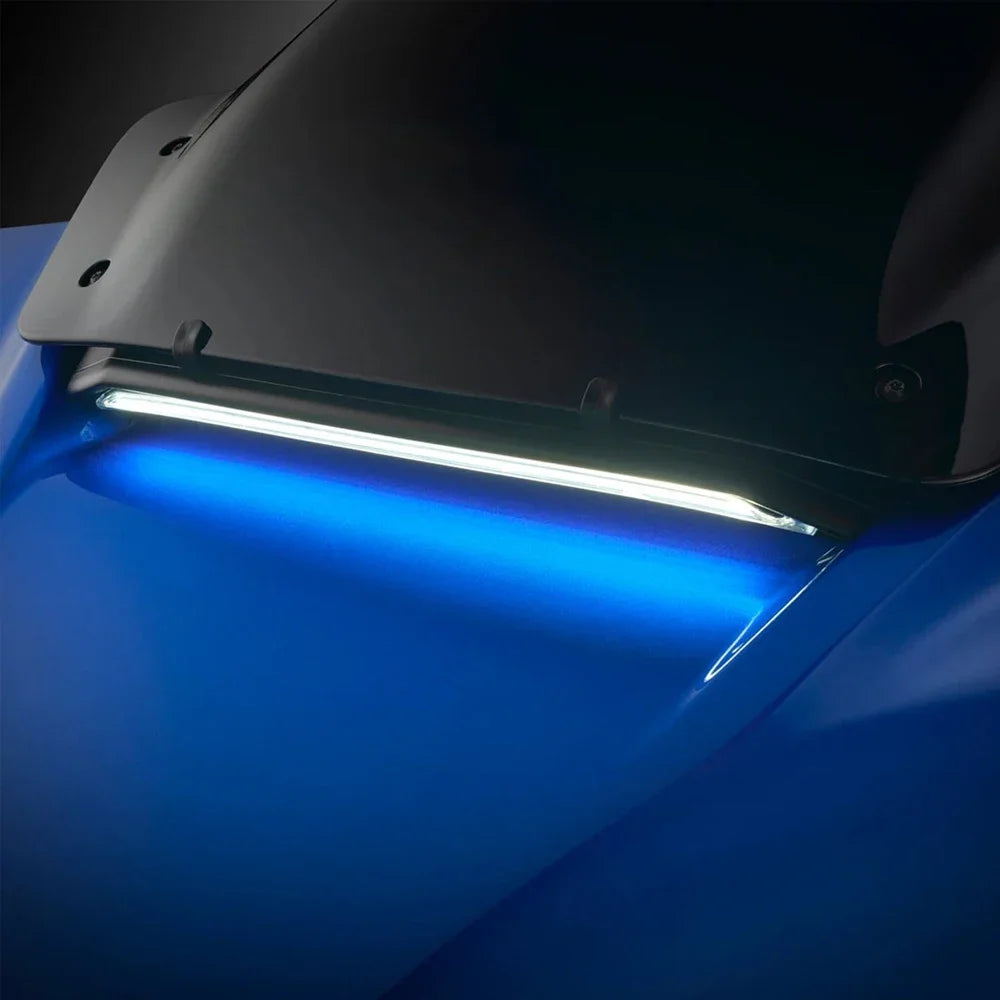 Feu de grille de pare-brise LED avec veilleuse et clignotant pour Harley Touring CVO Electra/Street Glide Ultra - vue 4