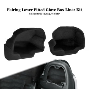 Doublures noires en feutrine pour vide-poches de carénage bas Harley-Davidson - vue 7