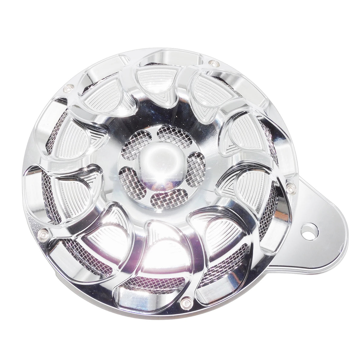 Cache de klaxon CNC noir et chrome pour Harley-Davidson Big Twin, Electra Glide et Sportster XL883 - vue 15