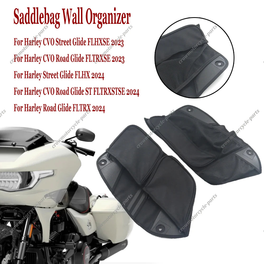 Organiseurs Intérieurs de Sacoches Latérales (Paire) - Harley-Davidson Touring CVO Road Glide/Street Glide 2023-2024 – photo 1/6
